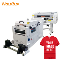World Color Printer DTF A3 ukuran bisnis kecil dengan Dual XP600 kepala cetak untuk T-Shirt Printing Ukuran cetak 30cm