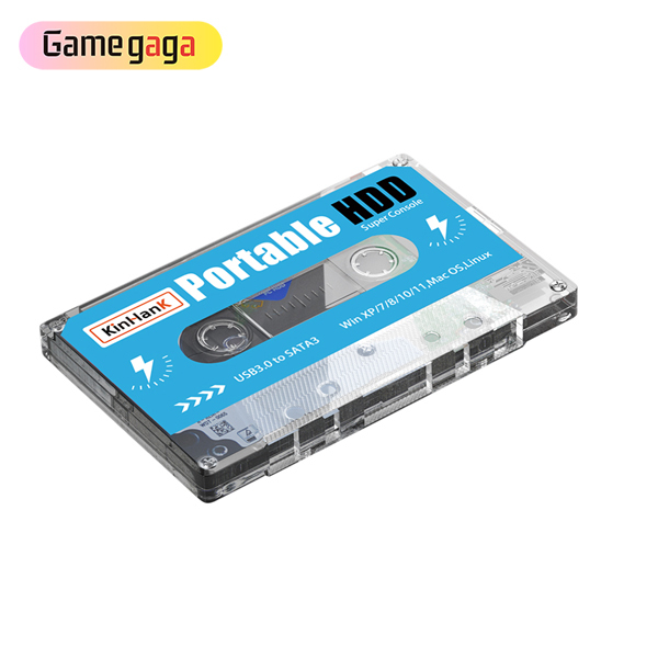 Yo Kinhand 500G HDD Portable External Hard Drive Disk 55000 Retro Disk Games for PSP/SEGA SATURN/Wii Game for Computer Laptop