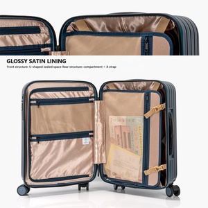2024 nouveau voyage Durable <span class=keywords><strong>cabine</strong></span> embarquement valise ouverture avant grande capacité chariot valise bagages bagages multi-fonction sacs - Product Image 6