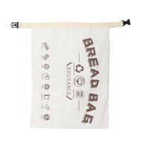 Sac à pain en lin avec cordon de serrage en cire d'abeille, amovible et réutilisable, fermeture rapide, grand format, pour le stockage du pain au levain frais et la conservation en réfrigérateur