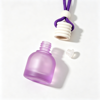 Flacon diffuseur de parfum pour voiture 10 ml en verre vide avec bouchon à vis en bois – Bouteille de parfum d'ambiance pour voiture