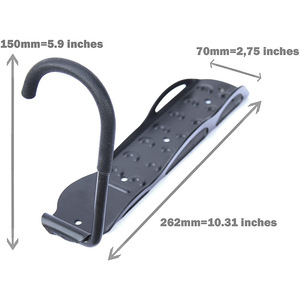 Soporte de pared pequeño y fácil de montar para bicicleta, <span class=keywords><strong>colgador</strong></span> plegable de almacenamiento para estacionamiento, para garaje - Product Image 5