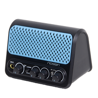 Amplificateur de guitare électrique rechargeable 10 watts en ABS avec effets de distorsion, son clair et réverbération pour Bluetooth