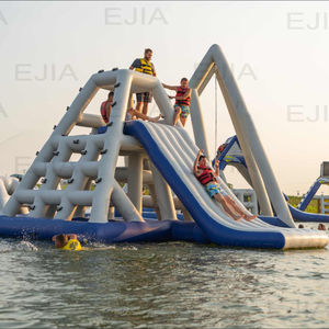 Glissière de pyramide gonflable <span class=keywords><strong>Aqua</strong></span> <span class=keywords><strong>Park</strong></span>, couleurs personnalisées, tour gonflable <span class=keywords><strong>Jungle</strong></span> Joe flottant escalade - Product Image 4