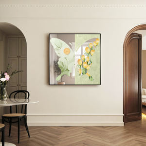 Arte Murale Moderna in Acrilico, Specchio Decorativo <span class=keywords><strong>con</strong></span> Farfalle in Bianco <span class=keywords><strong>e</strong></span> Nero, Opera d'Arte Dipinta su Specchio per <span class=keywords><strong>Parete</strong></span> - Product Image 3