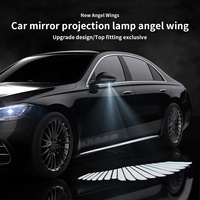 Projecteur laser de bienvenue HD pour voiture, avec ailes d'ange sur rétroviseur, neuf, pour vente en gros