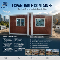 Maison conteneur extensible personnalisée conforme aux normes CE, 20 pieds, 40 pieds, 2 à 5 chambres, maison mobile, préfabriquée, bureau, bâtiment scolaire, gymnase