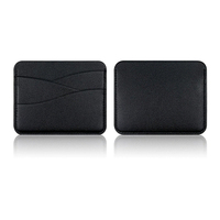 Dompet tempat kartu banyak Slot kartu kustom pelindung kartu kapasitas besar kulit PU tempat kartu untuk pria dan wanita