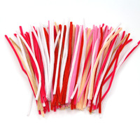100 pièces de bâtonnets de chenille colorés, fournitures artistiques DIY, jouets éducatifs pour enfants, fleurs et plantes décoratives jetables