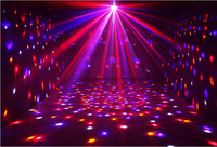 Lumière magique de boule de disco de cristal de 6 couleurs LED avec les lumières de scène de fête du DJ KTV de stroboscope de la télécommande MP3