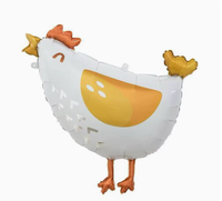 Ballons en aluminium en forme de tête d'animal (chien, poulet, cochon, crocodile) mignons de dessin animé, pour décoration de fête d'anniversaire d'enfant, Thanksgiving, baby shower