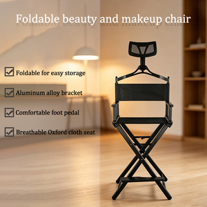 Sedia pieghevole portatile professionale in metallo per uso interno esterno per il <span class=keywords><strong>campeggio</strong></span> che dirige il trucco di bellezza mobili da spiaggia all'aperto - Product Image 6
