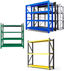 ชั้นวางของเหล็กติดผนัง5ชั้นสำหรับงานหนักชั้นเก็บของในโกดังอุตสาหกรรมทนทาน - Product Image 2