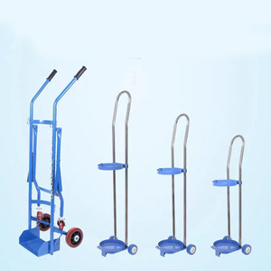 Carro para cilindros de gas para la liberación de cilindros de GLP, almacenamiento de cilindros de CO2 y oxígeno, y carro plegable para su transporte. - Product Image 3