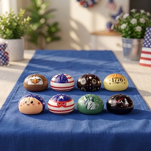 250th Anniversary of the United States New Cute Smile Face Dumpling <b>Squishy</b> EVA Stress Ball Toy for 5 to 7 Years Mystery Box - Product Image 1