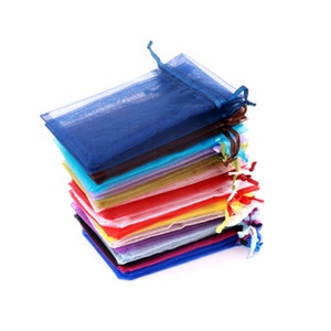 Vente en gros 3.9 "X 5.9" (10*15cm) Sacs en <span class=keywords><strong>organza</strong></span> à cordon noir blanc <span class=keywords><strong>rouge</strong></span> rose principalement comme sacs de faveurs de mariage - Product Image 4