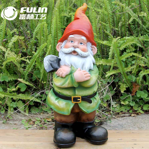 Estatua de Gnomo de Jardín de Resina de Tamaño Real para Exteriores, Adorno de Gnomo de Dibujos Animados para Navidad, Hogar, Granja, Parque, Centro Comercial - Product Image 6