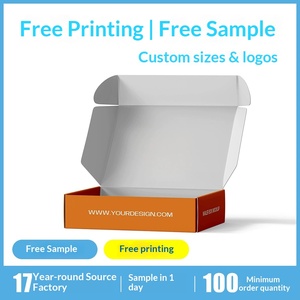 <b>White</b> Corrugated Mailer <b>Box</b> for Toys Underwear Socks Tear Strip Design Thickened Shipping Packaging - Product Image 4