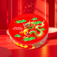Biscuits au beurre de style danois, sucrés et croustillants, de qualité supérieure, OEM, 340 g, boîte de luxe, formes variées, recette originale