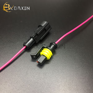 1/<span class=keywords><strong>2</strong></span>/3/4/5/6pin araba su geçirmez erkek kadın Amp konektörü tel oto otomotiv elektrik konnektörü otomatik kablo demeti için HID - Product Image 2