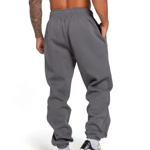 Wholesale Blank Custom Logo Stacked Sweat Pants Men's Joggers Sports Jogger Stacked Sweat Trousers For Men