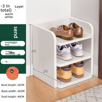 Meuble à chaussures anti-poussière de type économique pour la maison avec plusieurs niveaux pour gagner de la place, étagère à chaussures grande capacité à l'entrée