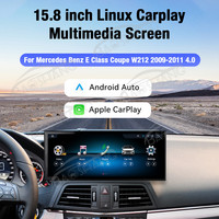 Radio Estéreo para Auto BaoShang de 15.8 Pulgadas con Sistema Linux y Navegación para Mercedes Benz Clase E Coupé W212 2009-2011 4.0, Carplay Inalámbrico y Android