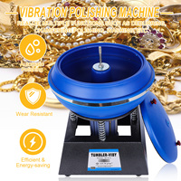 12 Zoll Vibrationspoliermaschine für Metall, Schmuck, Jade und Steinoberflächen - Vibrationspoliergerät für Schmuckveredelung