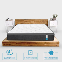 Matelas simple de style européen à ressorts ensachés avec surmatelas, matelas king size
