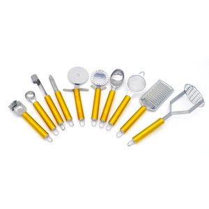GD Stainless Steel <strong>Kitchen</strong> Utensils Set <strong>Kitchen</strong> Gadgets Tools <strong>Accessories</strong> Sets Rose <strong>Gold</strong> Cookware With S.S. Copper Handle - Product Image 2