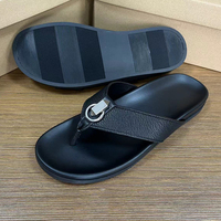 Sandal Kulit Asli Pria Desain Baru Populer 2024 Anti Selip Bahan Kulit Sapi Berkualitas Tinggi Lembut Nyaman Dapat Dipesan Sesuai Keinginan