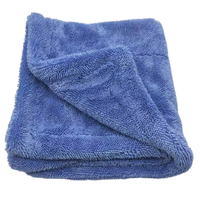 Serviette de nettoyage et séchage auto en microfibre torsadée 50x80cm 1400gsm pour l'entretien automobile – Vente chaude