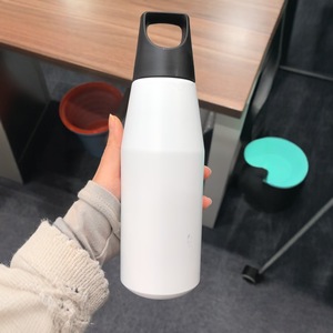 Vaso de acero inoxidable transfronterizo americano, matraz cónico de gran capacidad de una sola capa, mango de boca pequeña, portátil para exteriores - Product Image 1