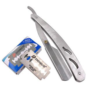 Rasoio a Mano Libera di Alta Qualità Nero e Oro <span class=keywords><strong>con</strong></span> Custodia in Pelle - Product Image 5