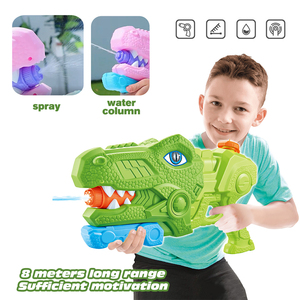 Pistola de agua t-rex para niños, 3 boquillas, juguete de verano, agua de <span class=keywords><strong>8</strong></span> metros de alcance, 660ml de capacidad - Product Image 5
