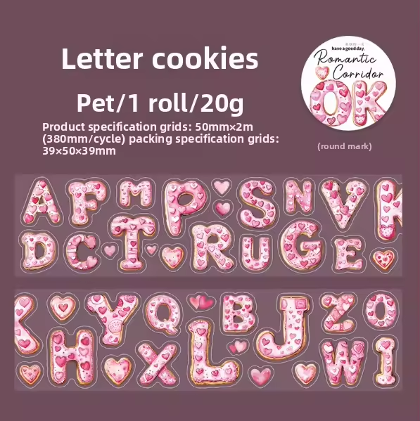 D Alphabet Cookies red