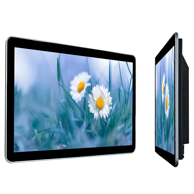 AIO 10 32 Inch Metal Panel PC Embedded IP65 Waterproof Touch VGA/RS232/RS485/WIFI Wall-Mounted Industrial Computer 1080p Dual OS
