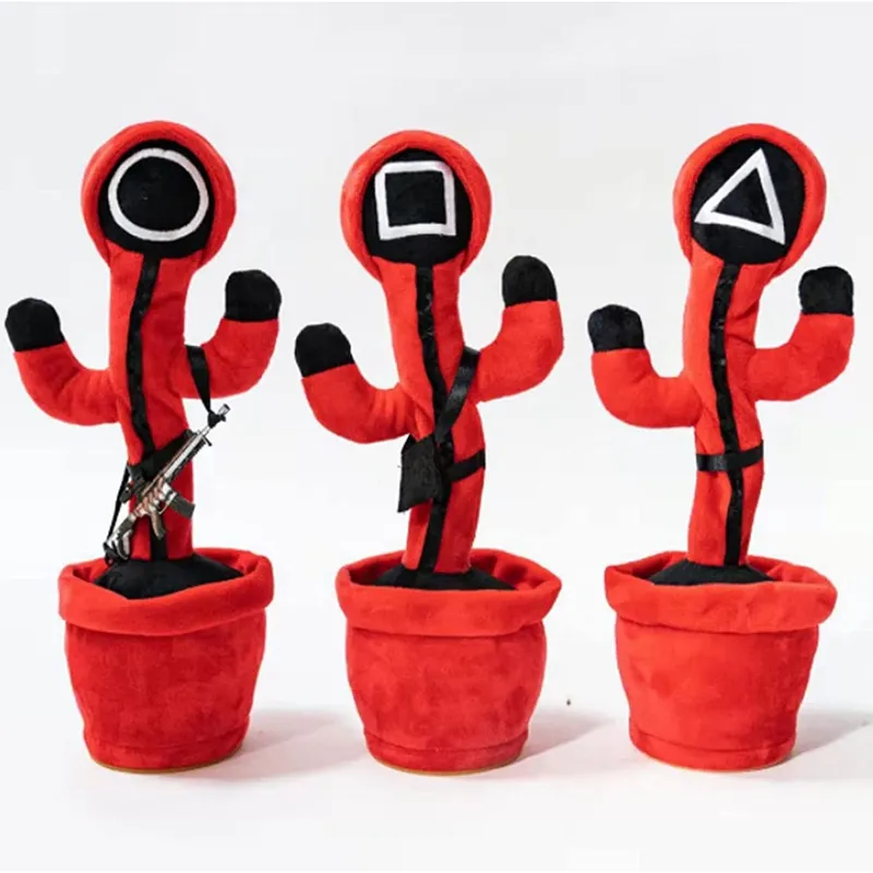 Figura de Cactus bailando con carga USB, producto de la película coreana