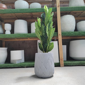 <span class=keywords><strong>Pot</strong></span> de fleurs en argile de magnésium de Foshan, vase de sol innovant, décoration de maison de luxe, plantes de jardin, léger, extérieur, grand, botanique - Product Image 4