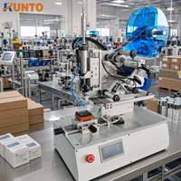 Etiquetadora Plana Semiautomática, Aplicadora de Etiquetas de Alta Precisión de ±0.5mm para Cajas, Botellas y Ferretería, Marco de Aluminio CNC, CE