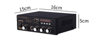 Amplificateur audio stéréo Kinter-t1 Ac 90-240v Dc 12v pour système de musique à domicile et en voiture
