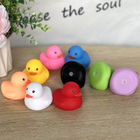 Cadeau promotionnel bébé bain piscine flottant jouet coloré sûr Miniature Silicone caoutchouc canard