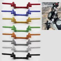 Guidon de moto modifié en alliage d'aluminium CNC, universel, extension de 22 mm, plusieurs couleurs disponibles