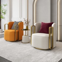 Chaise de canapé paresseux simple rotative de luxe italien nordique pour chambre balcon salon et hôpital pour les loisirs et l'hôtel familial
