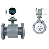 Flowmeter Elektromagnetik untuk Bahan Kimia Asam Alkali Bir Susu SS316 OEM