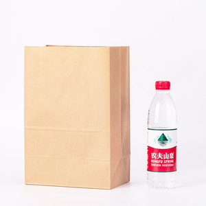Bolsa de papel ecológica de alta calidad con asa de papel kraft bolsa de <span class=keywords><strong>pan</strong></span> de alimentos reciclable - Product Image 1