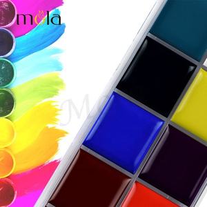 Paleta <span class=keywords><strong>de</strong></span> pintura <span class=keywords><strong>de</strong></span> alta calidad para arte corporal, 12 colores, UV, esqueleto, <span class=keywords><strong>Calavera</strong></span>, neón - Product Image 5