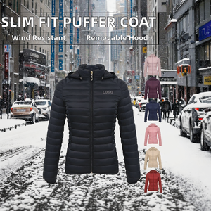 Chaqueta de Forro Polar para Mujer con Logotipo Personalizado, Capucha Desmontable, Manga Larga, Corte Ajustado, Otoño Invierno, Transpirable, Resistente al Viento, Color Liso, Cierre Completo - Product Image 2