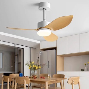 Modern Minimalist Ceiling Fan Light With Led Fixed Blade For Living Room Bedroom - Product Image 1