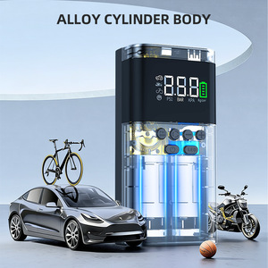 Inflador de Neumáticos Inalámbrico Portátil para Auto, Compresor de Aire Multifuncional de 12V con Pantalla Digital para Uso en Vehículos - Product Image 3